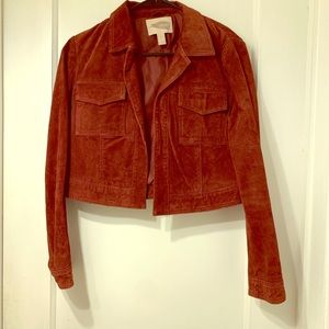 Cropped suede leather jacket F21 SZ Small EUC